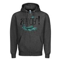 Charcoal Heather Punch Brothers Zipper Hoodie - linhVisuals