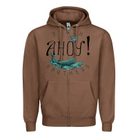 Chestnut Punch Brothers Zipper Hoodie - linhVisuals