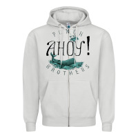 Dove Grey Punch Brothers Zipper Hoodie - linhVisuals