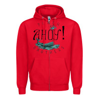 Red Punch Brothers Zipper Hoodie - linhVisuals