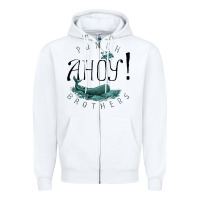White Punch Brothers Zipper Hoodie - linhVisuals