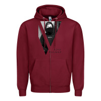 Burgundy copy Zipper Hoodie - linhVisuals