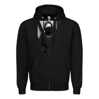Black copy Zipper Hoodie - linhVisuals