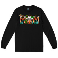Black Mom Cowboy Gnome Long Sleeve Tee - CowhideDigitalArt