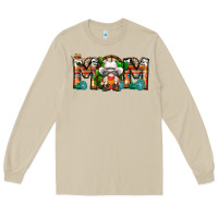Mushroom Mom Cowboy Gnome Long Sleeve Tee - CowhideDigitalArt