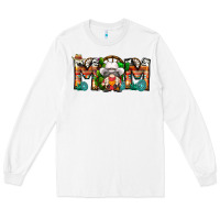White Mom Cowboy Gnome Long Sleeve Tee - CowhideDigitalArt