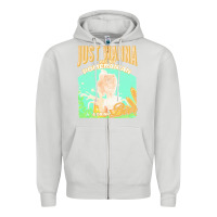 Dove Grey pommeranian t  shirt dog owner, just wanna pet my pommeranian & drink Zipper Hoodie - linhVisuals