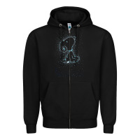 Black s.n.o.o.p.y stars Zipper Hoodie - linhVisuals