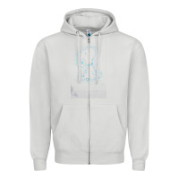 Dove Grey s.n.o.o.p.y stars Zipper Hoodie - linhVisuals