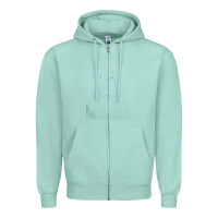 Seafoam s.n.o.o.p.y stars Zipper Hoodie - linhVisuals