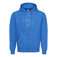 True Royal s.n.o.o.p.y stars Zipper Hoodie - linhVisuals