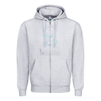 Heather Grey s.n.o.o.p.y stars Zipper Hoodie - linhVisuals