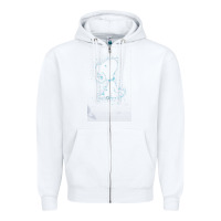 White s.n.o.o.p.y stars Zipper Hoodie - linhVisuals