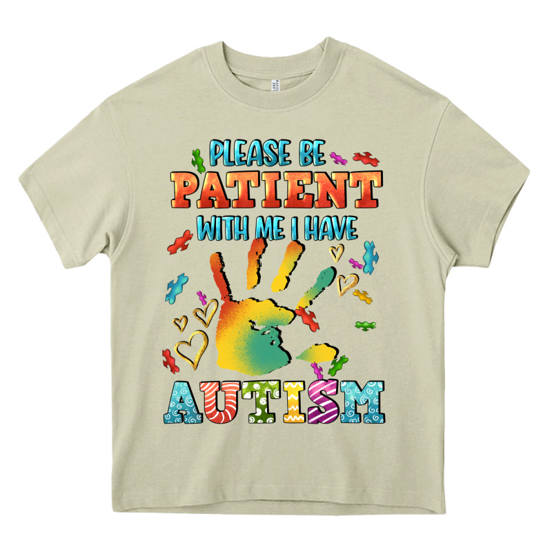 Please Be Patient With Me I Have Autism Heavy Core Tee by CowGirlArtShop | Teevron
