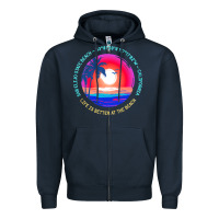 Navy san elijo state beach t  shirt san elijo state beach, encinitas, calif Zipper Hoodie - linhVisuals