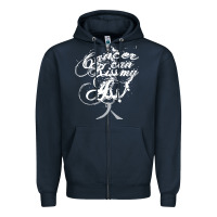 Navy brain cancer t  shirt cancer can kiss my ass! brain ( gray ribbon) t Zipper Hoodie - linhVisuals