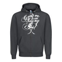 Smoke brain cancer t  shirt cancer can kiss my ass! brain ( gray ribbon) t Zipper Hoodie - linhVisuals