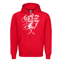 Red brain cancer t  shirt cancer can kiss my ass! brain ( gray ribbon) t Zipper Hoodie - linhVisuals