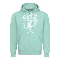Seafoam brain cancer t  shirt cancer can kiss my ass! brain ( gray ribbon) t Zipper Hoodie - linhVisuals