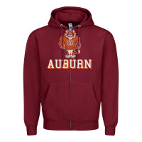 Burgundy auburn tigers 02 Zipper Hoodie - linhVisuals