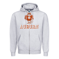 Heather Grey auburn tigers 02 Zipper Hoodie - linhVisuals