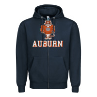 Navy auburn tigers 02 Zipper Hoodie - linhVisuals