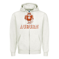 Oatmeal Heather auburn tigers 02 Zipper Hoodie - linhVisuals