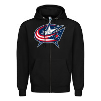 Black the-columbus-blue-jackets-pen Zipper Hoodie - linhVisuals