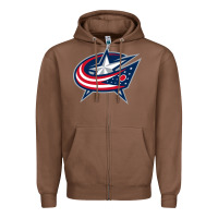 Chestnut the-columbus-blue-jackets-pen Zipper Hoodie - linhVisuals