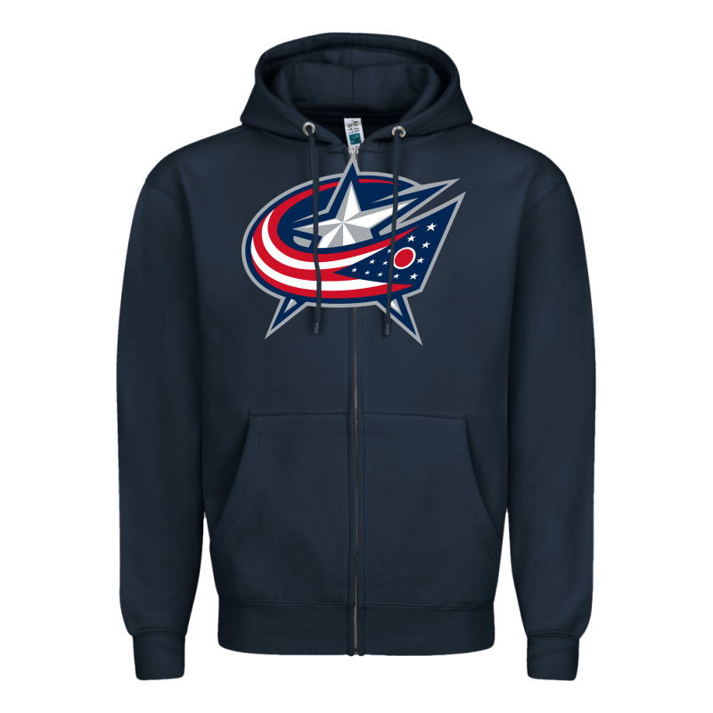 The-columbus-blue-jackets-pen Zipper Hoodie by linhVisuals | Teevron