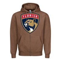 Chestnut the-florida-panthers-pen Zipper Hoodie - linhVisuals