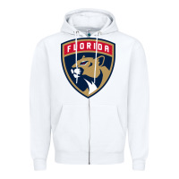 White the-florida-panthers-pen Zipper Hoodie - linhVisuals