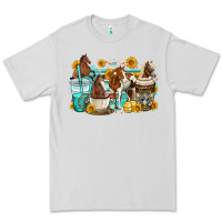 Dove Grey horses coffee cups Premium Tee - OliviaCreatesArt