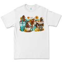 White horses coffee cups Premium Tee - OliviaCreatesArt
