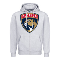 Heather Grey the-florida-panthers-pen Zipper Hoodie - linhVisuals