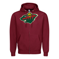 Burgundy the-minnesota-wild-pen Zipper Hoodie - linhVisuals