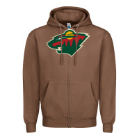 Chestnut the-minnesota-wild-pen Zipper Hoodie - linhVisuals