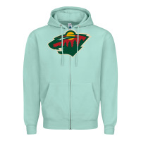 Seafoam the-minnesota-wild-pen Zipper Hoodie - linhVisuals