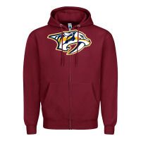 Burgundy the-nashville-predators-pen Zipper Hoodie - linhVisuals