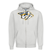 Dove Grey the-nashville-predators-pen Zipper Hoodie - linhVisuals