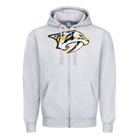 Heather Grey the-nashville-predators-pen Zipper Hoodie - linhVisuals