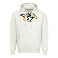 Oatmeal Heather the-nashville-predators-pen Zipper Hoodie - linhVisuals