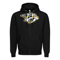 Black the-nashville-predators-pen Zipper Hoodie - linhVisuals