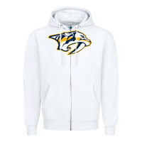 White the-nashville-predators-pen Zipper Hoodie - linhVisuals