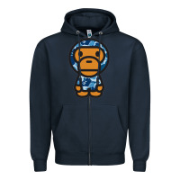 Navy baby milo bape camo Zipper Hoodie - linhVisuals