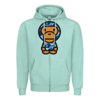 Seafoam baby milo bape camo Zipper Hoodie - linhVisuals