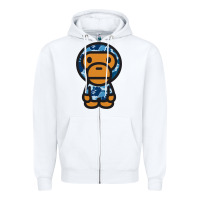 White baby milo bape camo Zipper Hoodie - linhVisuals