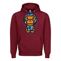 Burgundy baby milo bape camo Zipper Hoodie - linhVisuals