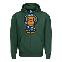 Sports Green baby milo bape camo Zipper Hoodie - linhVisuals