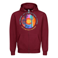 Burgundy bal harbour t  shirt bal harbour, miami  dade county, florida t  shirt Zipper Hoodie - linhVisuals
